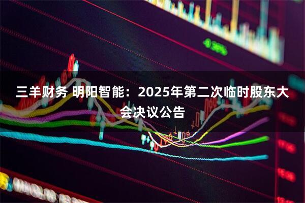 三羊财务 明阳智能：2025年第二次临时股东大会决议公告