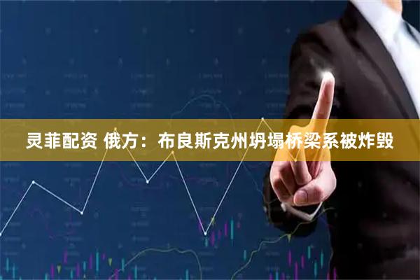 灵菲配资 俄方：布良斯克州坍塌桥梁系被炸毁