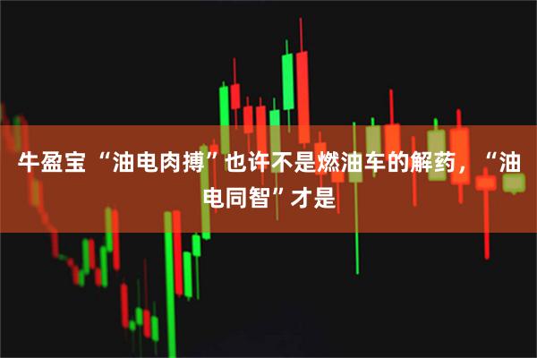 牛盈宝 “油电肉搏”也许不是燃油车的解药，“油电同智”才是