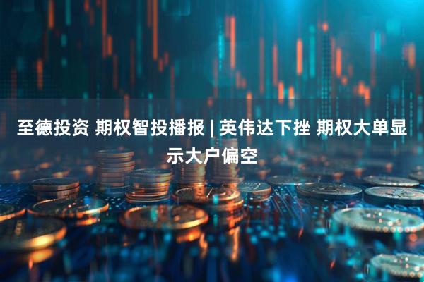 至德投资 期权智投播报 | 英伟达下挫 期权大单显示大户偏空