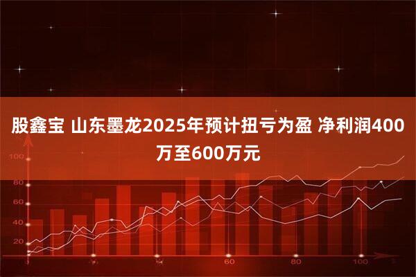 股鑫宝 山东墨龙2025年预计扭亏为盈 净利润400万至600万元